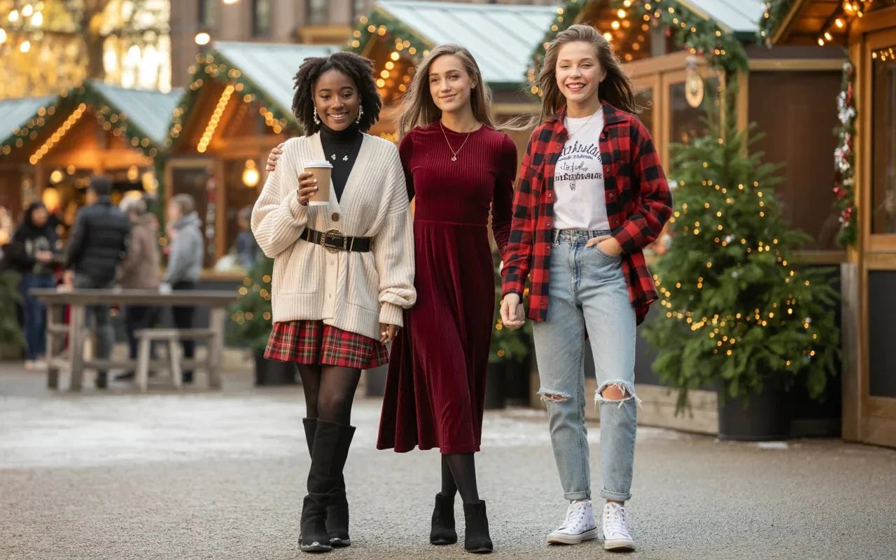 11 extremely pretty and cute Christmas outfits for girls - Celidior
