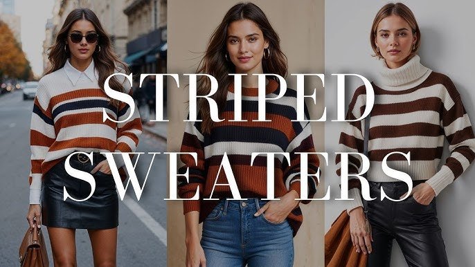 Get ready for winter with 5 striped sweater styles - Celidior