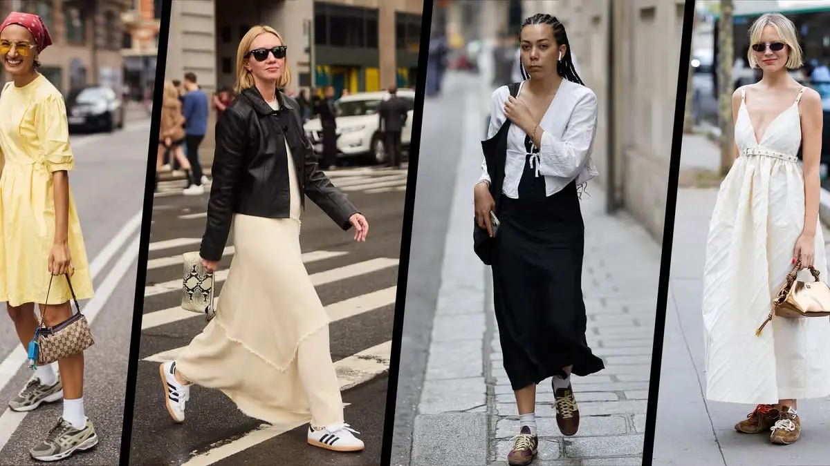 How to style a dress with sneakers? 30+ stunning outfits for you - Celidior
