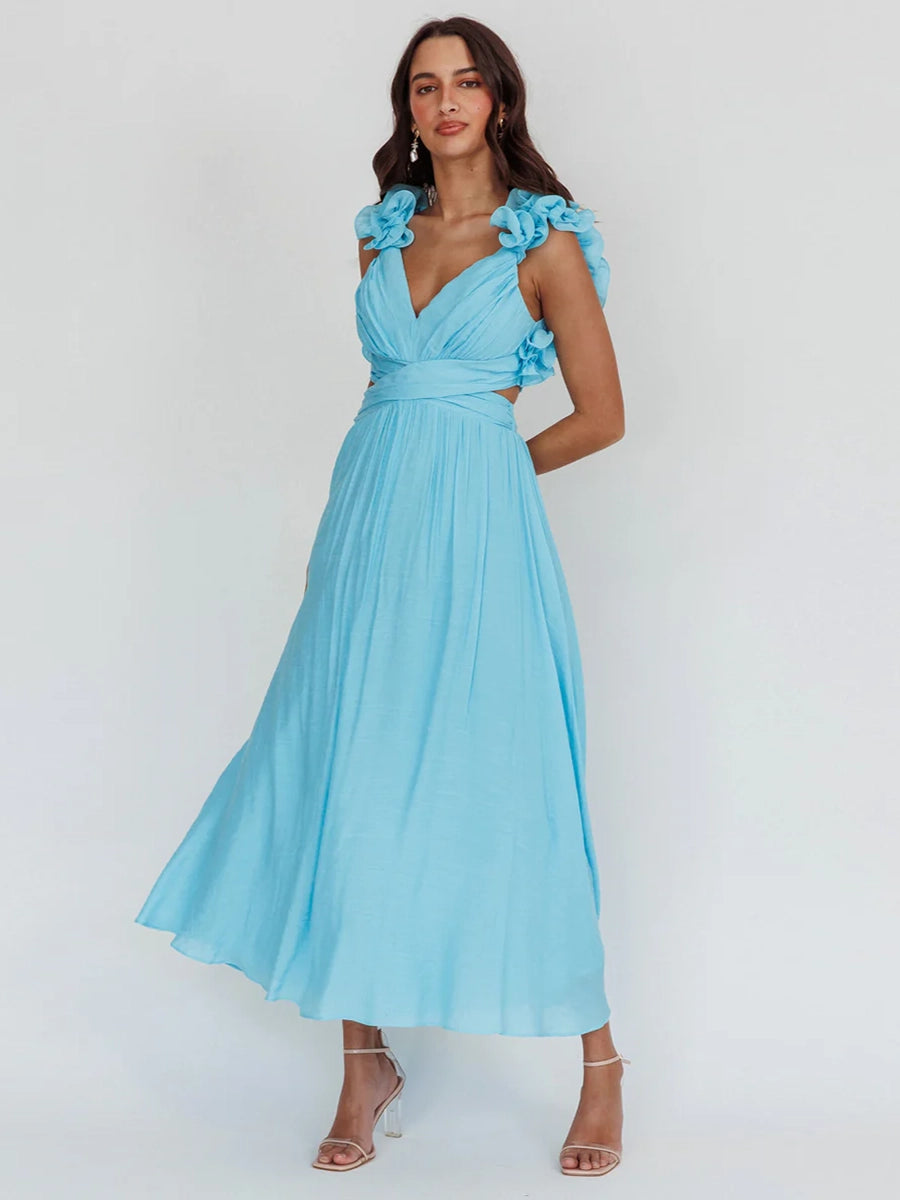 Abella Casual Backless CrossStrap Dress