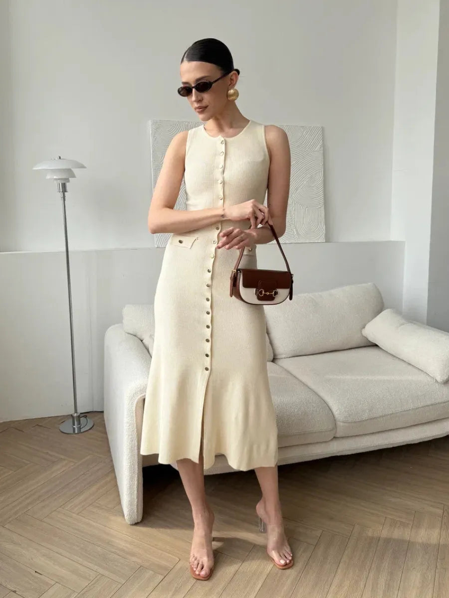 Aboli Knitted Elegant Sleeveless Dress