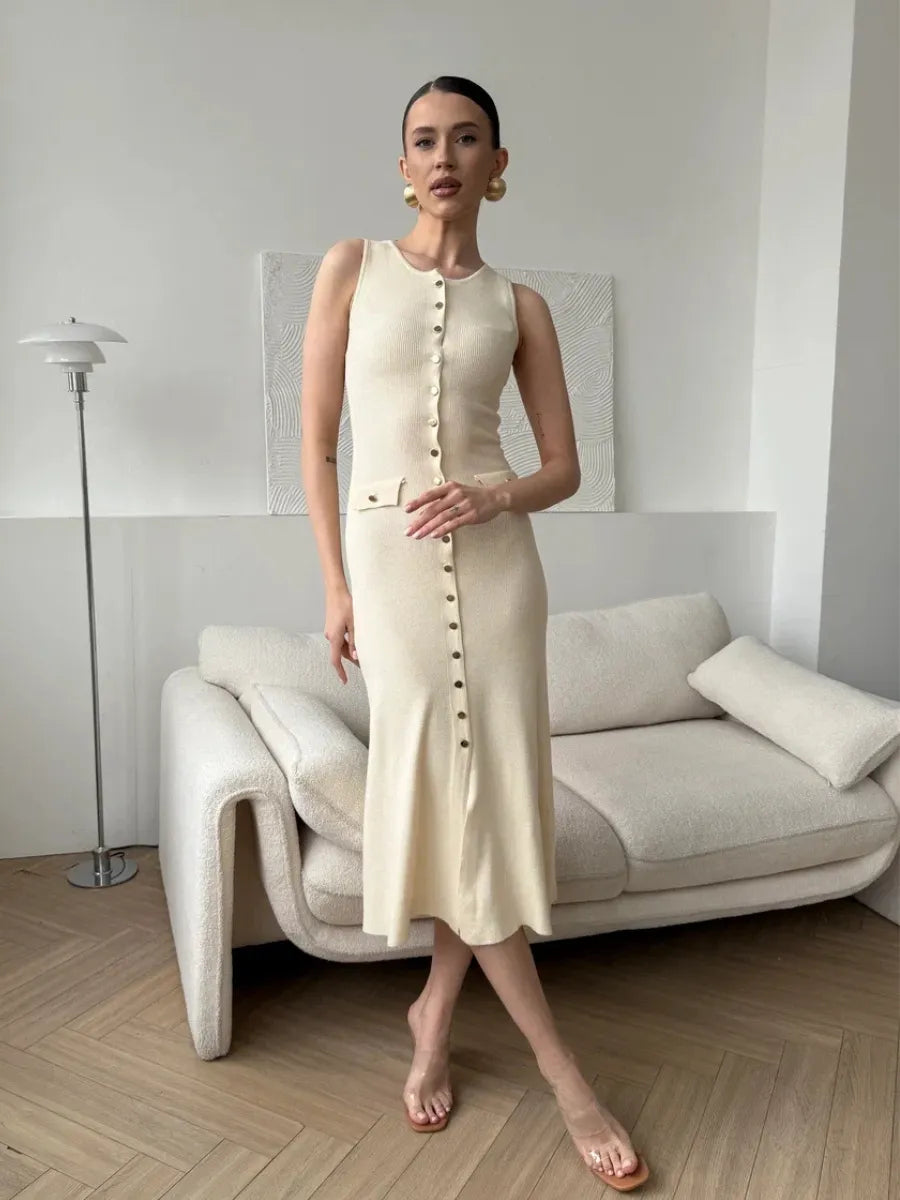 Aboli Knitted Elegant Sleeveless Dress