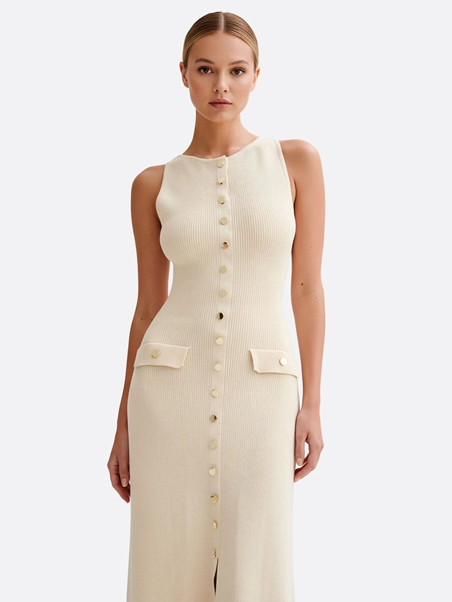 Aboli Knitted Elegant Sleeveless Dress