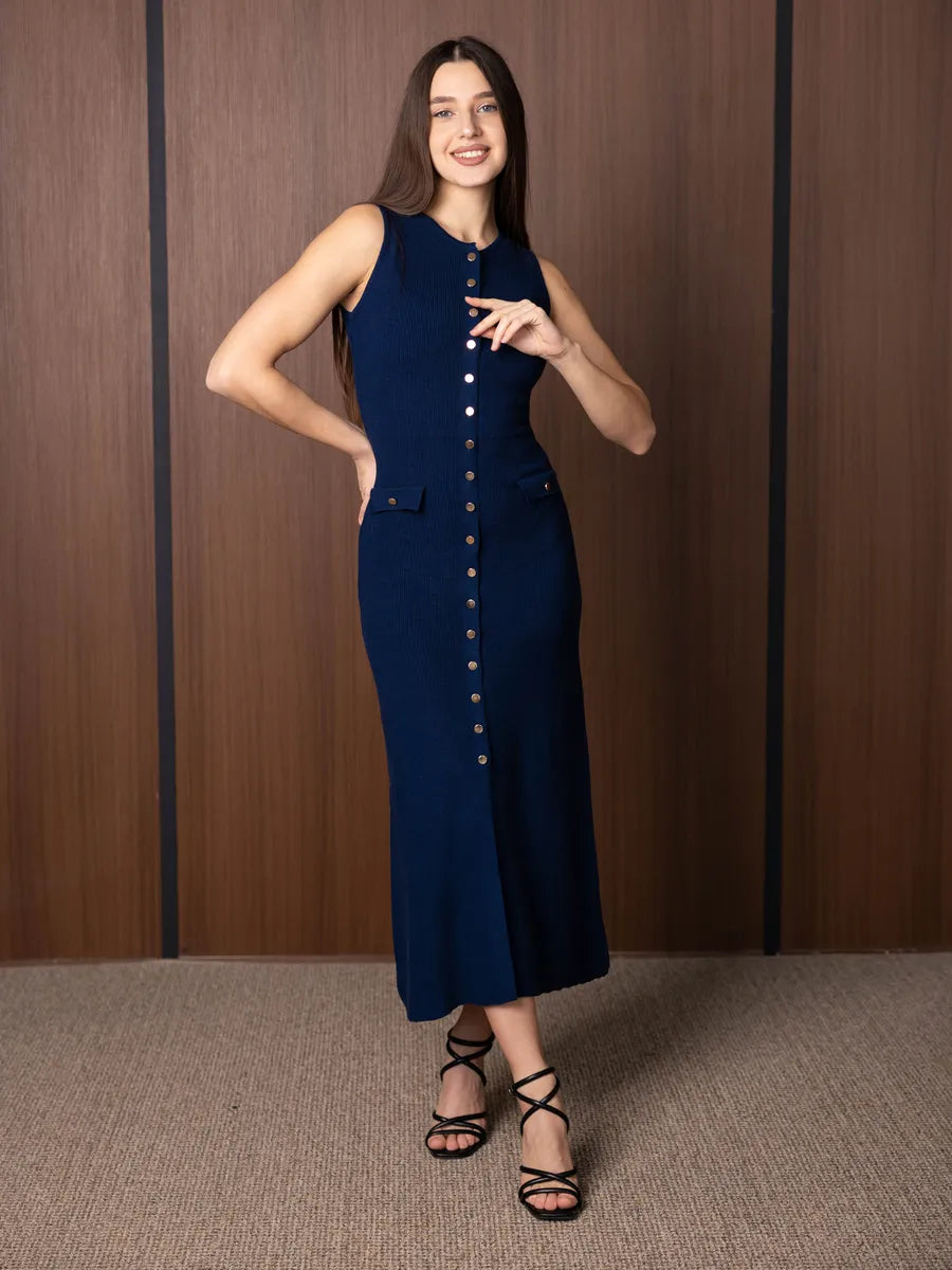 Aboli Knitted Elegant Sleeveless Dress