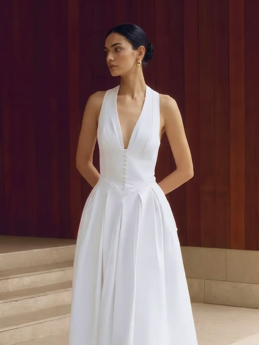Adia Slim Fit Casual Summer Midi Dress