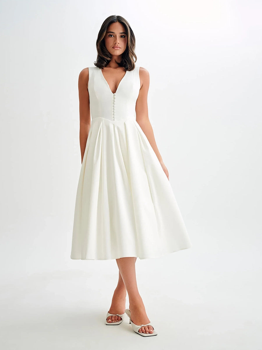 Adia Slim Fit Casual Summer Midi Dress