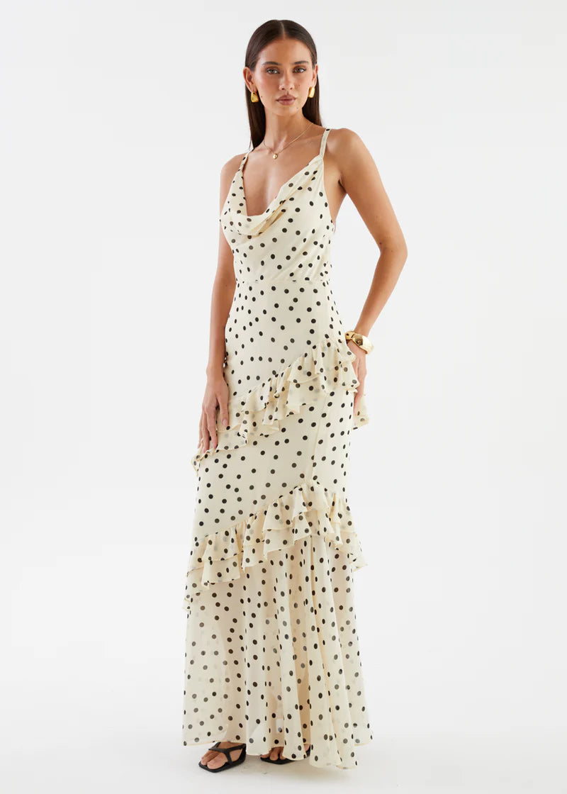 Amelia Waist Cinching Figure Flattering Sheer Dress