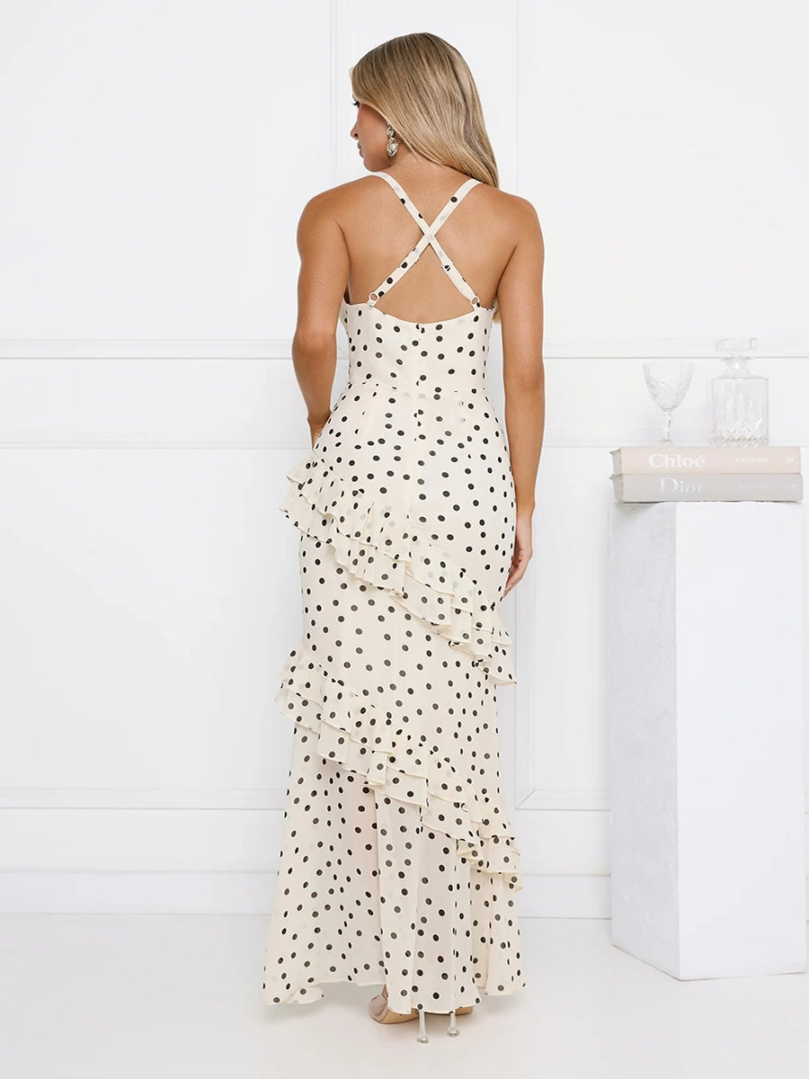 Amelia Waist Cinching Figure Flattering Sheer Dress