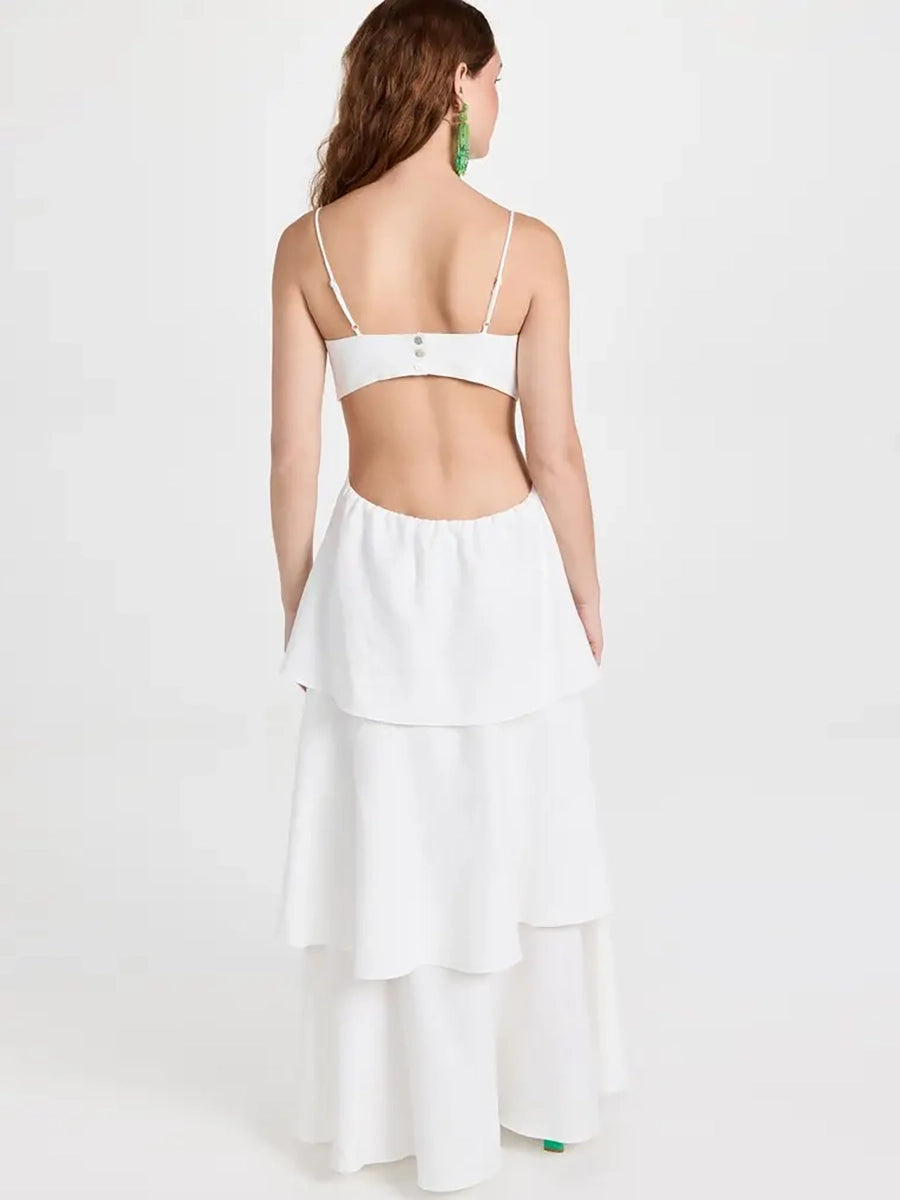Antaram Layered Midriff Baring Sexy Dress