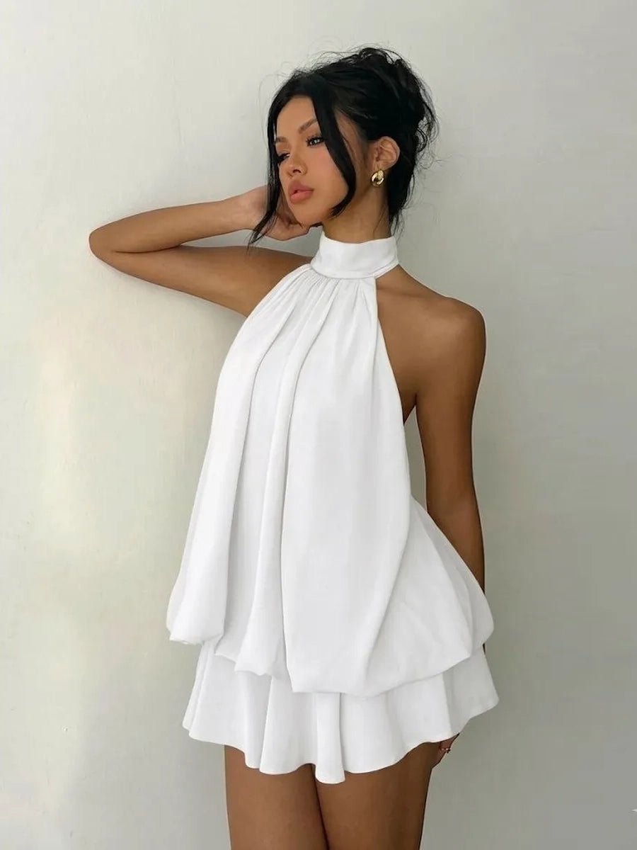 Acharma Asymmetric Halter Neck Spicy Girl Mini Dressmini dressCelidiorCelidiorCJCS264703752ZAnull
