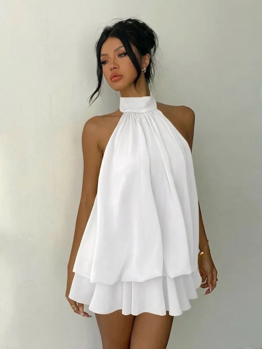 Acharma Asymmetric Halter Neck Spicy Girl Mini Dressmini dressCelidiorCelidiorCJCS264703752ZAnull