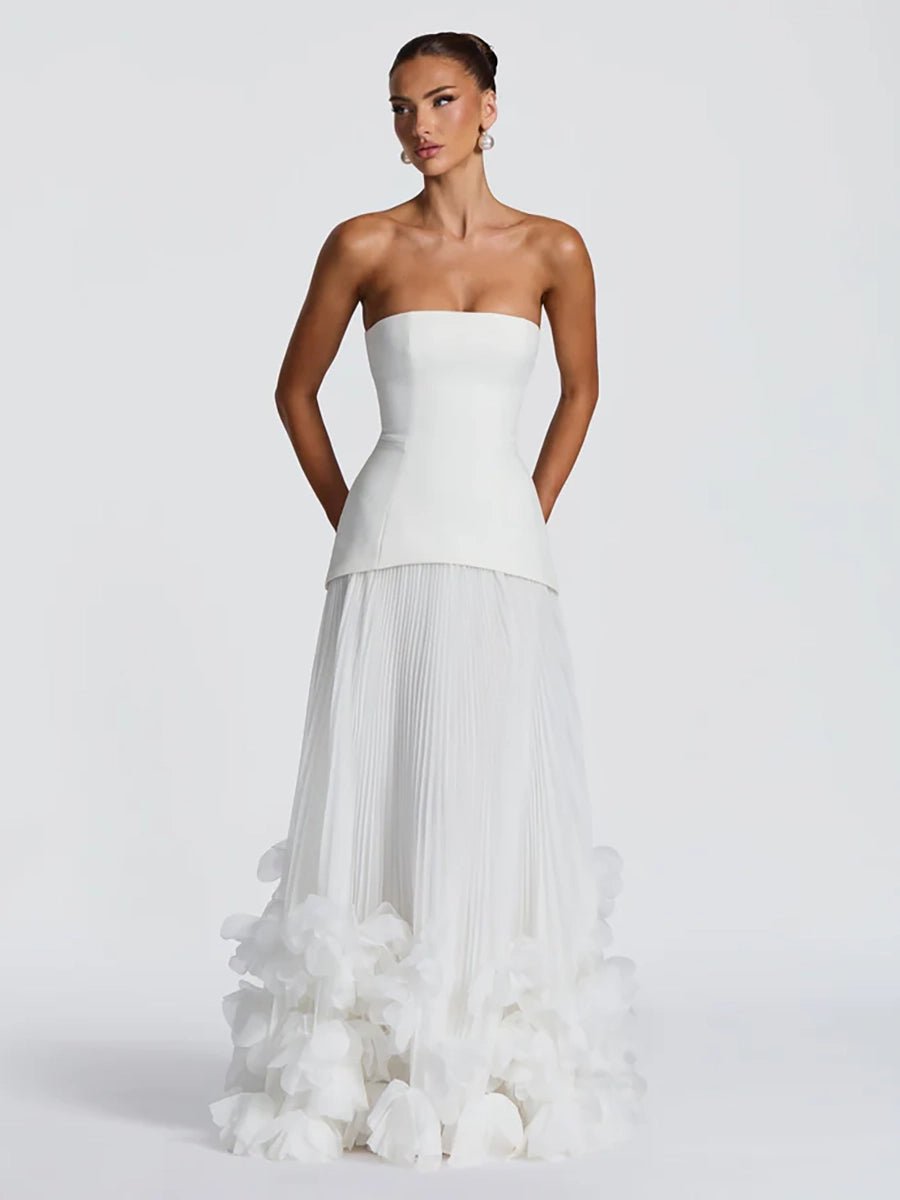 Adela Three - dimensional Petal Style Strapless Dressmaxi dressCelidiorCelidiorCJLY291690005EVnull