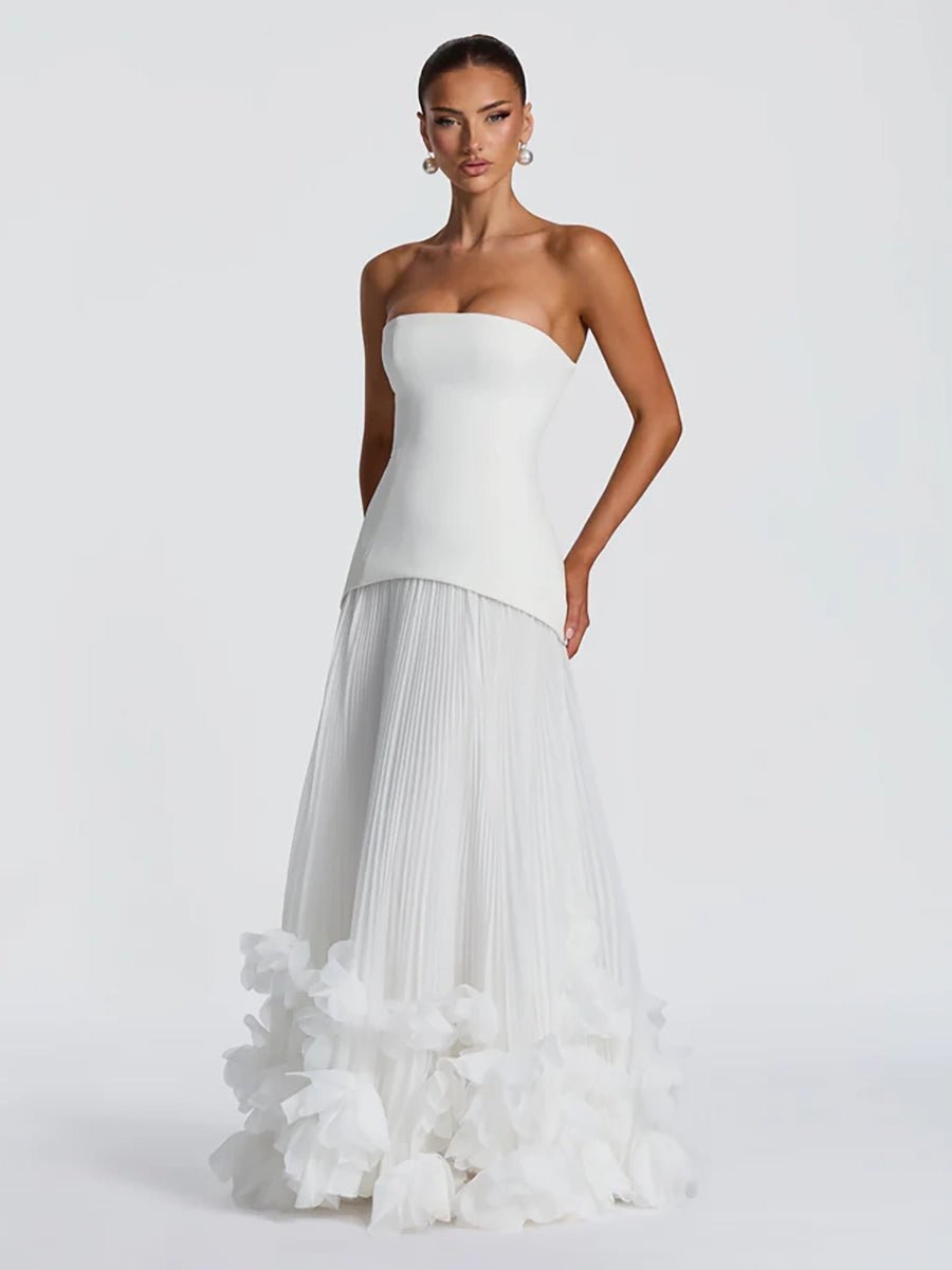 Adela Three - dimensional Petal Style Strapless Dressmaxi dressCelidiorCelidiorCJLY291690005EVnull