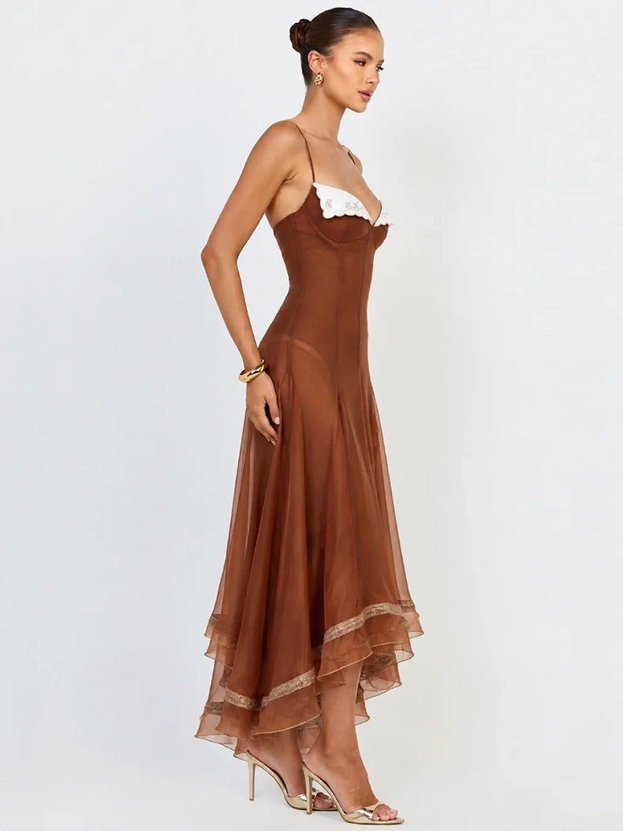 Adesi Elegant Asymmetrical Wave Hem Midi Dressmidi dressCelidiorCelidiorCJLY304624405EGnull