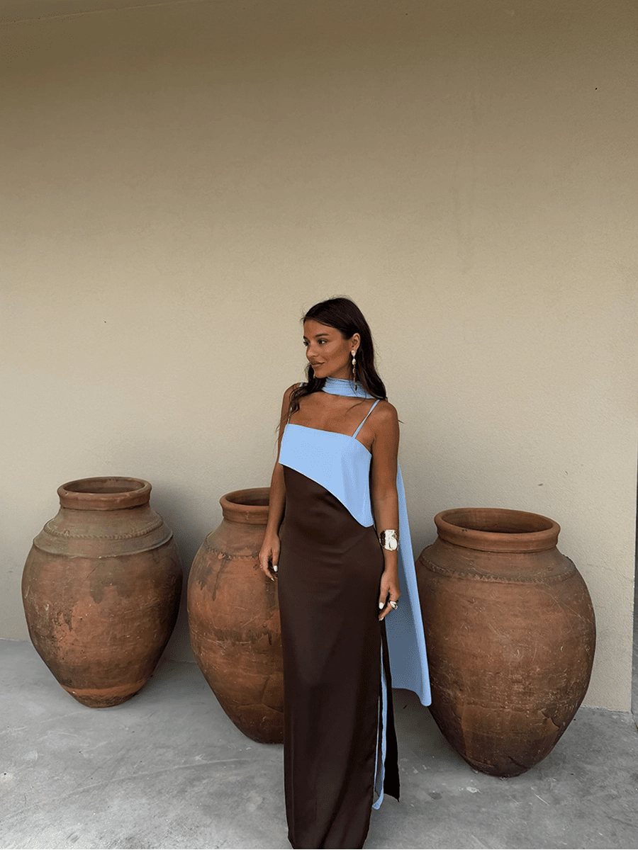 Adiva Loose-Fitting Casual Ribbons Strap Maxi Dressmaxi dressCelidiorCelidiorCJLY299584307GTnull