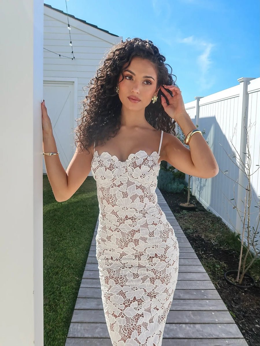 Adys White Strapless Suspender Dressmaxi dressCelidiorCelidiorCJLY206071301AZnull