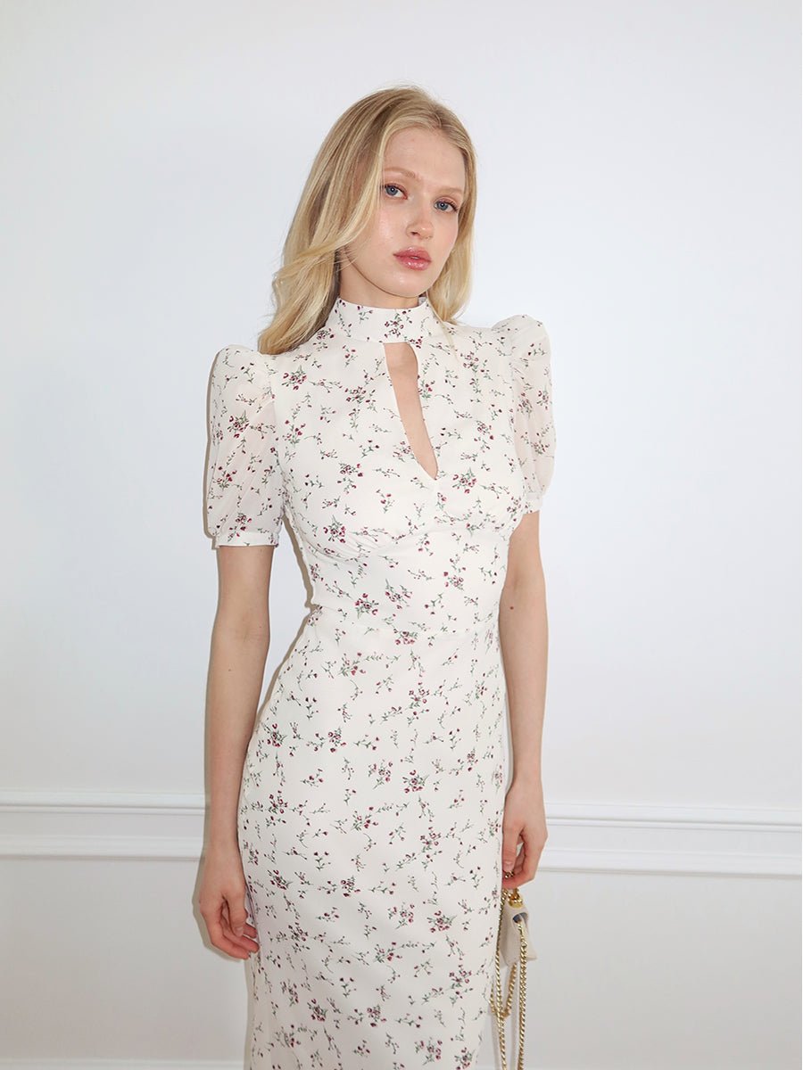 Agenvi Elegant Floral Printed Hollow Floral Maxi Dressmaxi dressCelidiorCelidiorCJLY272931504DW