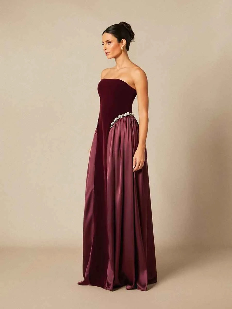 Agnes Strapless Maxi Dress For Women