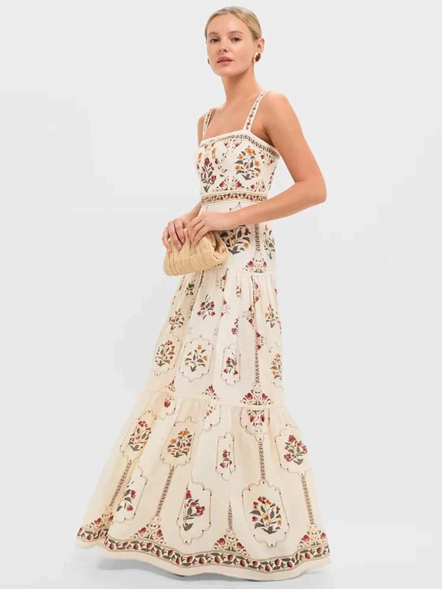 Akina High Waisted Relaxed Fit Vacation Dress