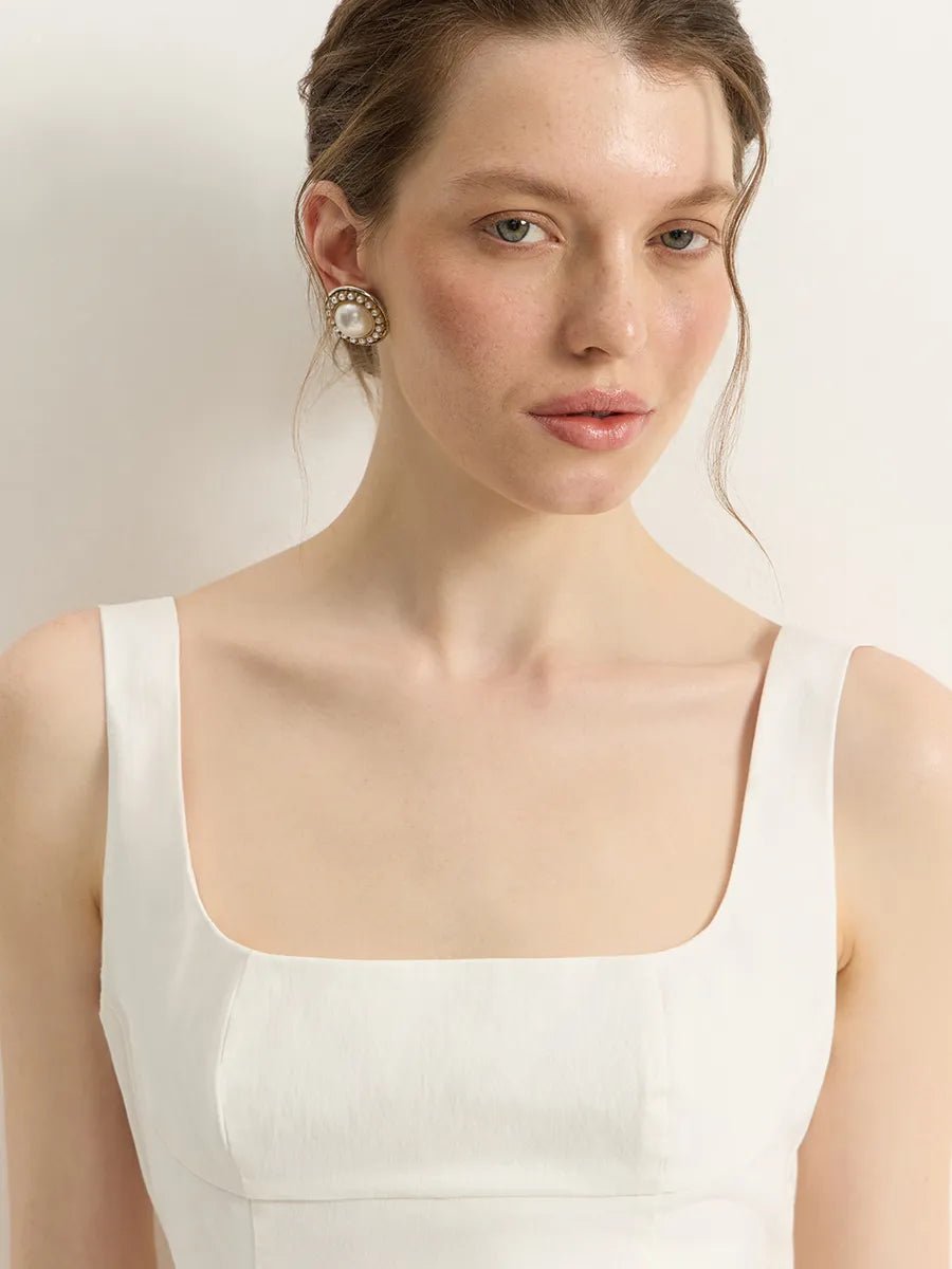 Allegra Square Neck Sleeveless Dress With Backless Bowmini dressCelidiorCelidiorCJLY230989101AZnull