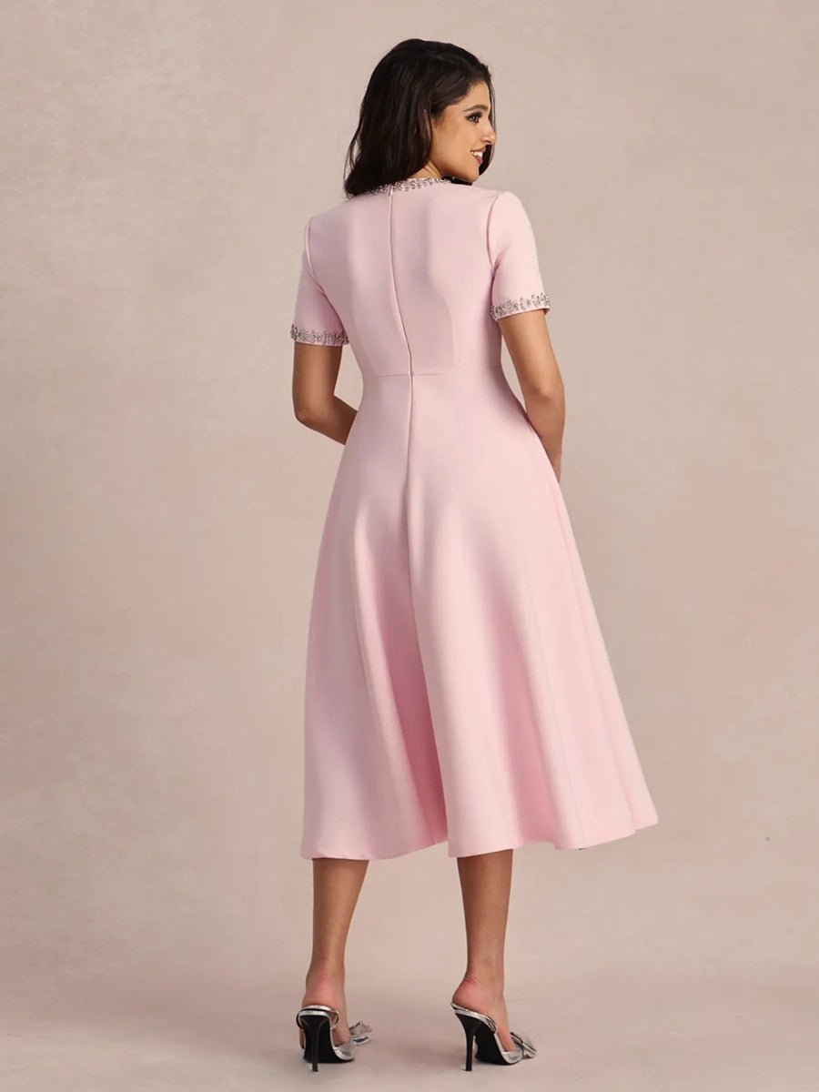 Alula Bow Knot Short Sleeve Dressmini dressCelidiorCelidiorCJLY287971701AZnull