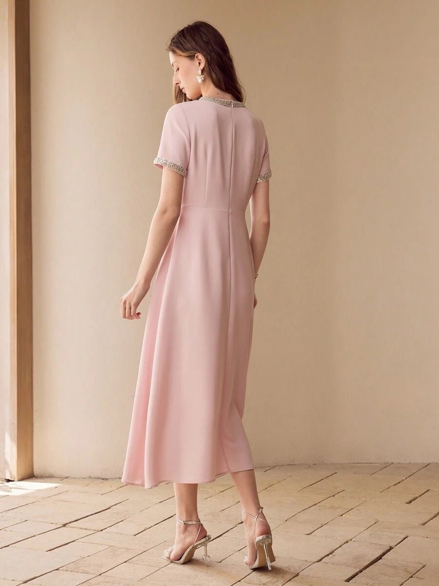Alula Bow Knot Short Sleeve Dressmini dressCelidiorCelidiorCJLY287971701AZnull
