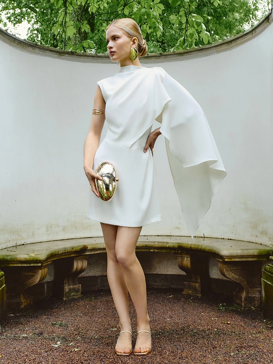 Alwen Irregular Sleeveless Waist Cinching Elegant Dressmini dressCelidiorCelidiorCJLY280887401AZ