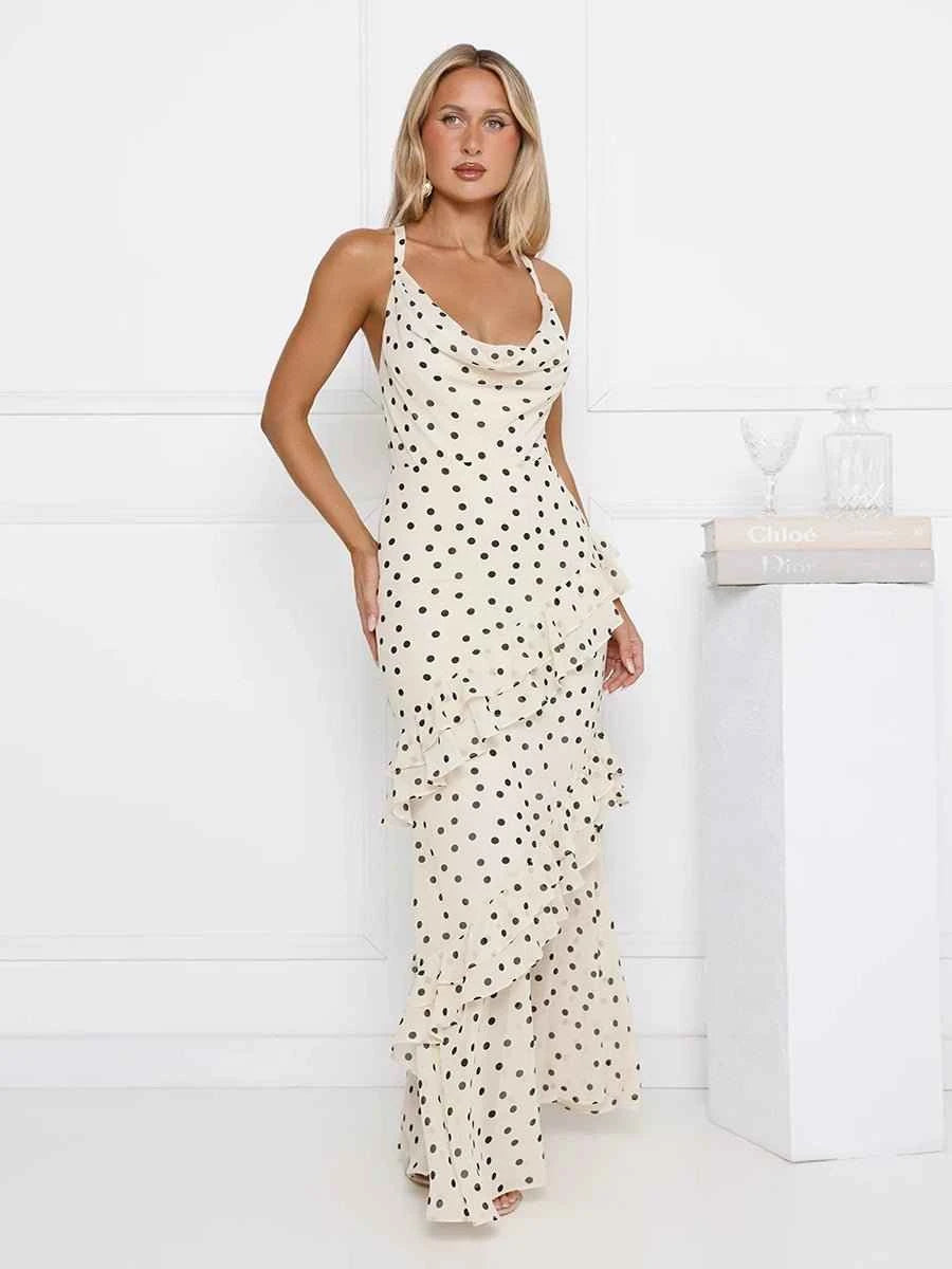 Amelia Waist Cinching Figure Flattering Sheer Dress
