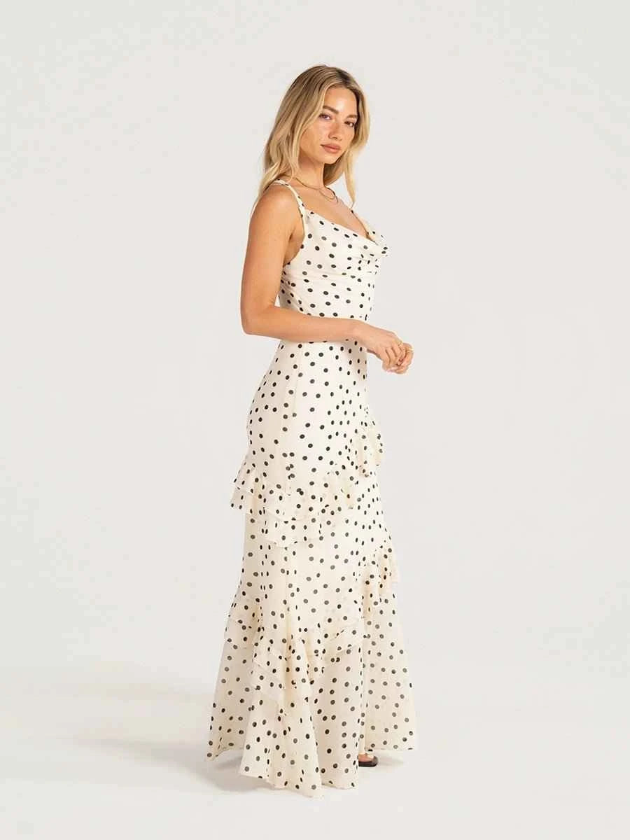Amelia Waist Cinching Figure Flattering Sheer Dress