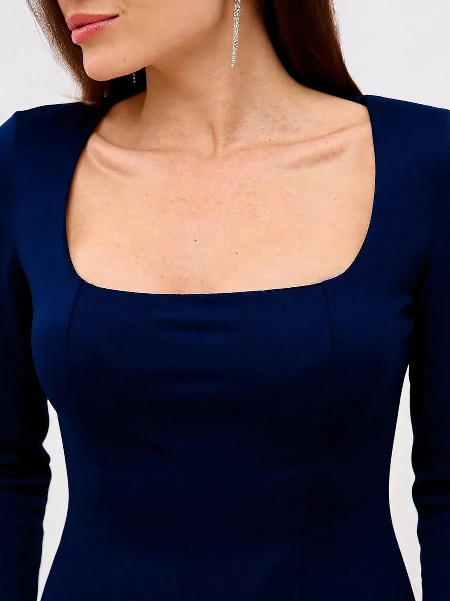 Andra Slim Fit Square Collar Long Sleeve Dressmini dressCelidiorCelidiorCJLY216322609IRnull
