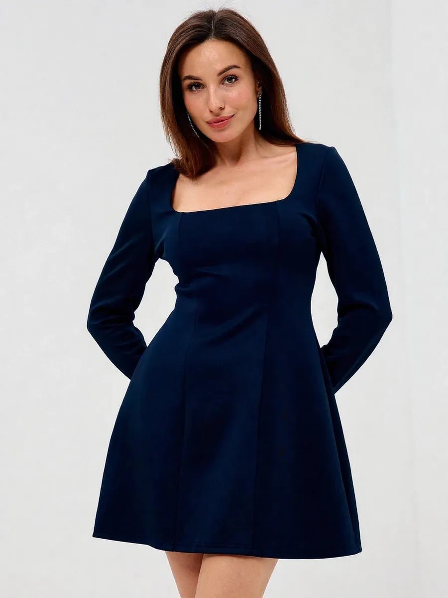 Andra Slim Fit Square Collar Long Sleeve Dressmini dressCelidiorCelidiorCJLY216322609IRnull