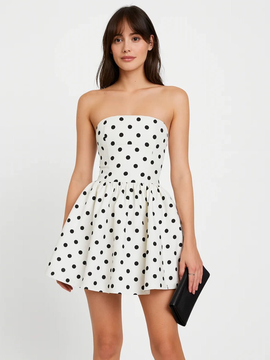 Antheia Retro Dot - printed Form - fittingTube DressApparel & Accessories > Clothing > Dresses > Mini DressesCelidiorCelidiorCJLY273689401AZnull