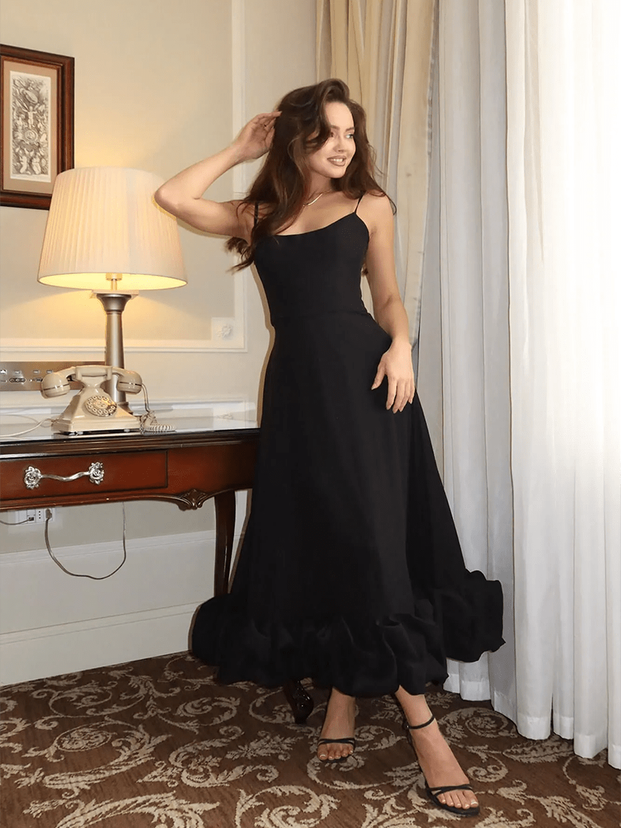 Aphrodite Flower Swing Three-dimensional Flower A- Line Dress - Celidior