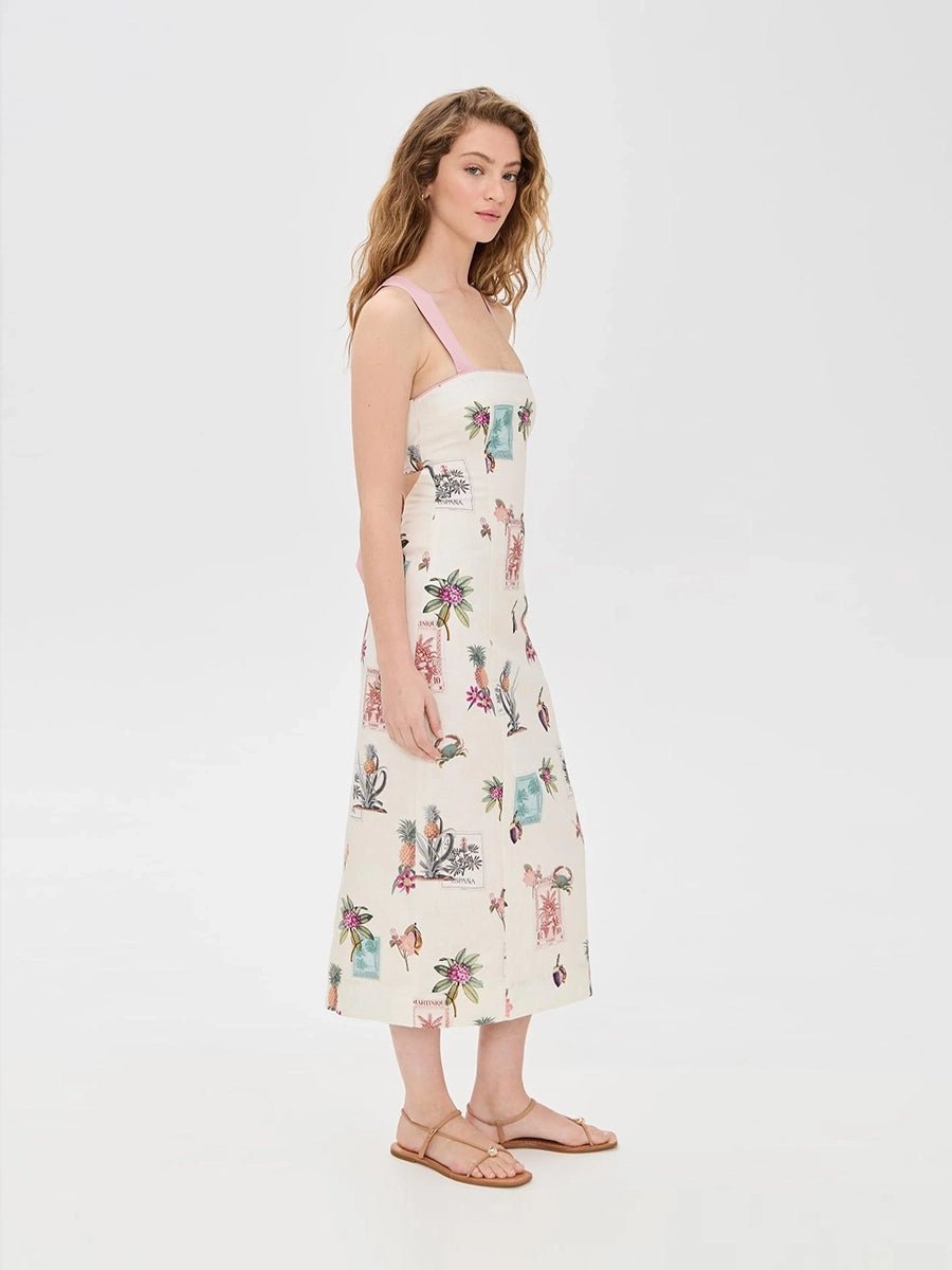 Aretzi Elegant Linen Open Back Slip Dressmidi dressCelidiorCelidiorCJLY285084301AZnull