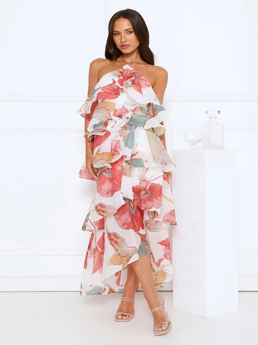 Arrah Off-Shoulder Chiffon Printed Dressmaxi dressCelidiorCelidiorCJLY281303809IRnull