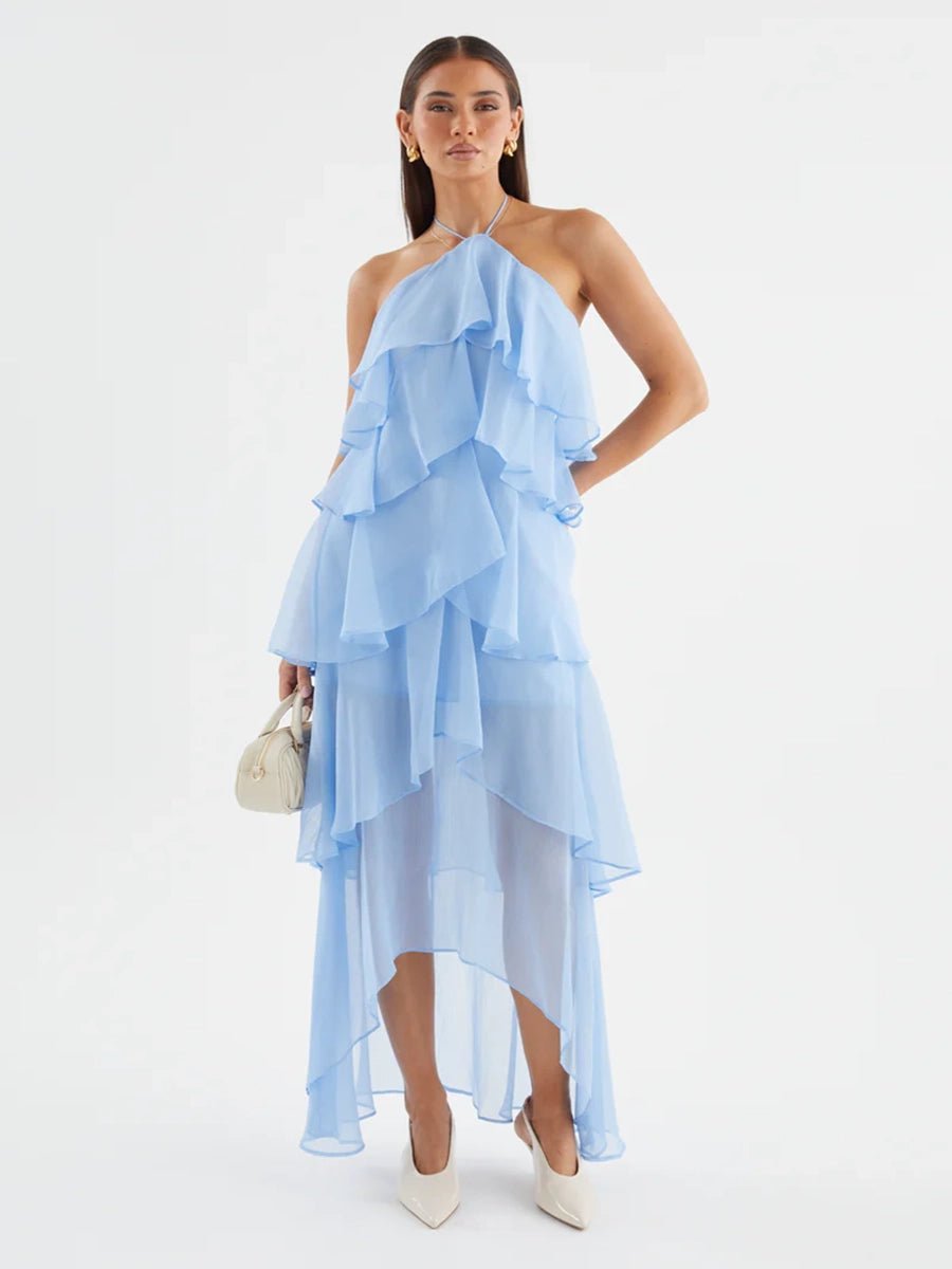 Arrah Off-Shoulder Chiffon Printed Dressmaxi dressCelidiorCelidiorCJLY281303817QJnull