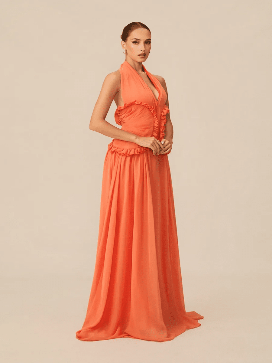 Atrix Hollow Out Halter Floor Length Dressmaxi dressCelidiorCelidiorCJLY283404901AZnull