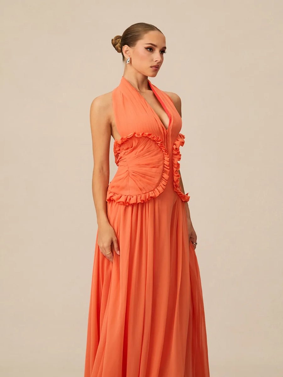 Atrix Hollow Out Halter Floor Length Dressmaxi dressCelidiorCelidiorCJLY283404901AZnull
