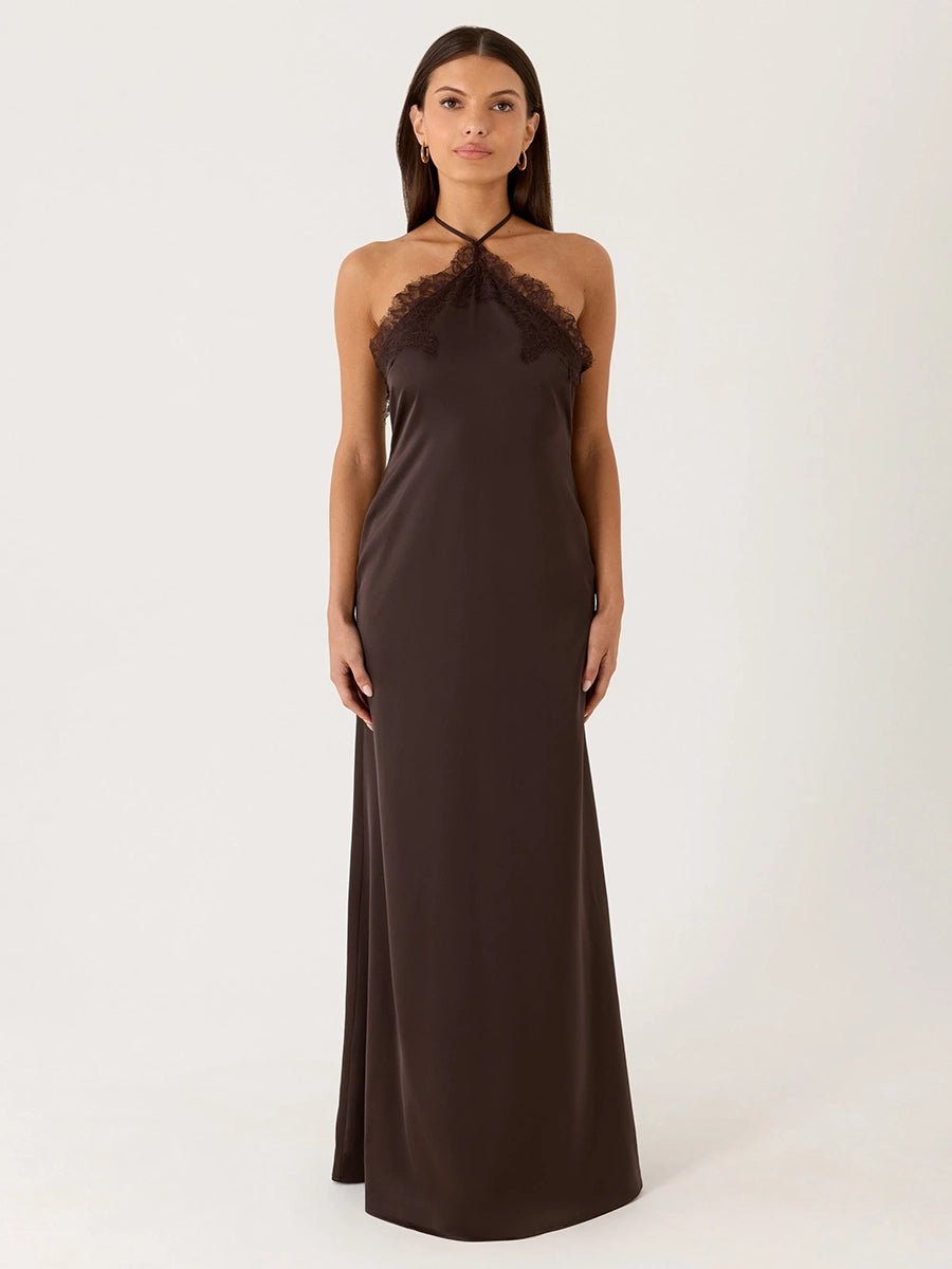 Azel Lace Spliced Backless Slip Dressmaxi dressCelidiorCelidiorCJLY286983301AZnull