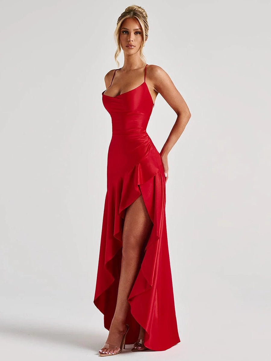 Bethany Backless Ruffles Irregular Dress SummerOtherCelidiorCelidiorCJLY232643601AZ