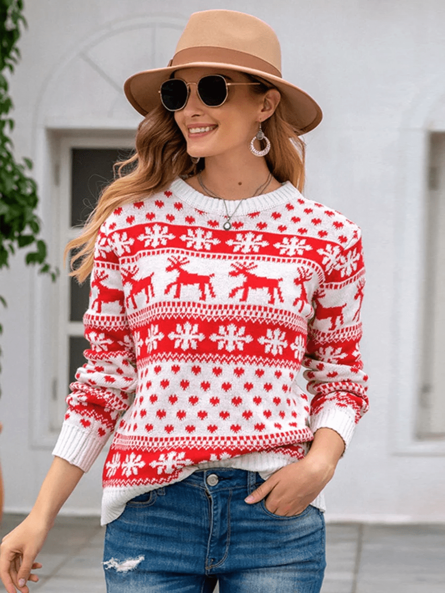 Brigitte Christmas SweaterOtherCelidiorCelidiorCJNSSYMY02636-White-One size