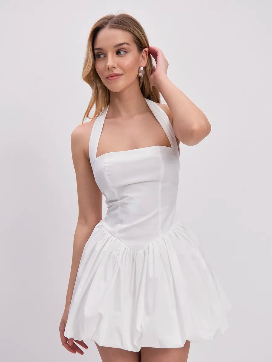 Dilara Lace-up Bow Women's Dress - Celidior