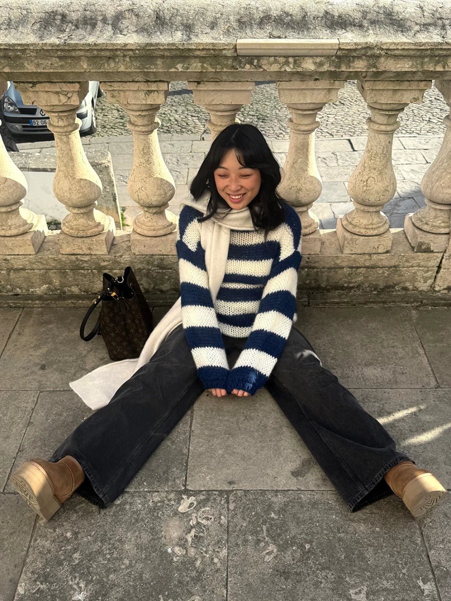 Jaida Loose Striped Pullover SweaterOtherCelidiorCelidiorCJMY211857801AZ