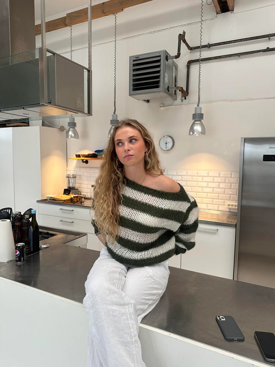 Jaida Loose Striped Pullover SweaterOtherCelidiorCelidiorCJMY211857804DW