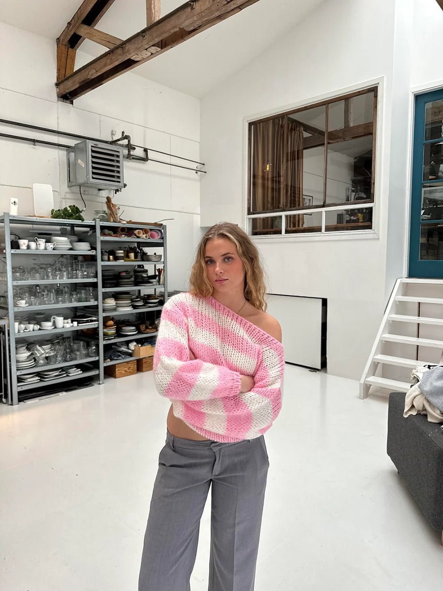 Jaida Loose Striped Pullover SweaterOtherCelidiorCelidiorCJMY211857804DW