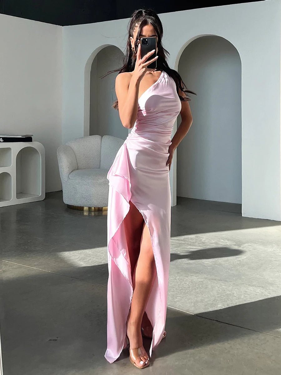 Manny One Shoulder Satin Maxi DressOtherCelidiorCelidiorCJLY201419317QJ