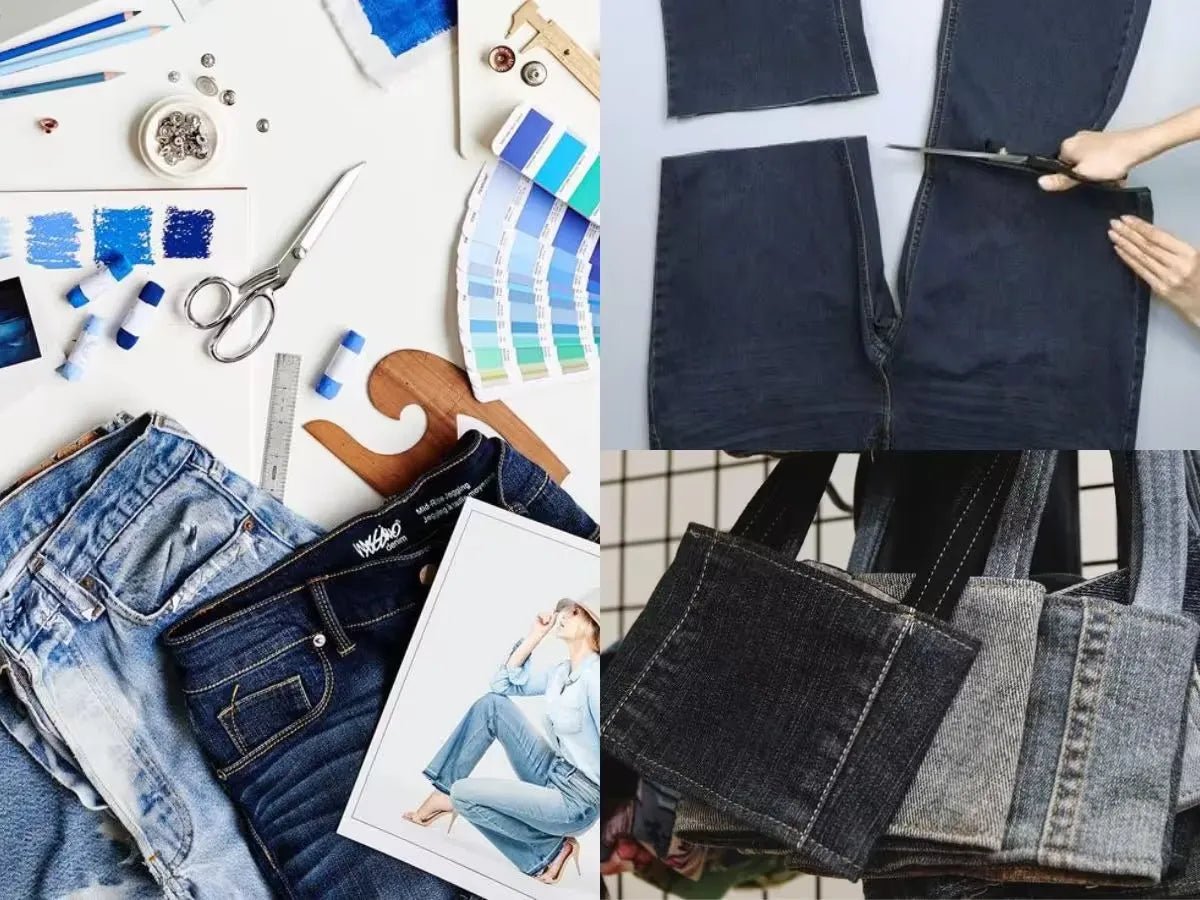 11 ideas to recycle jeans into useful items - Celidior