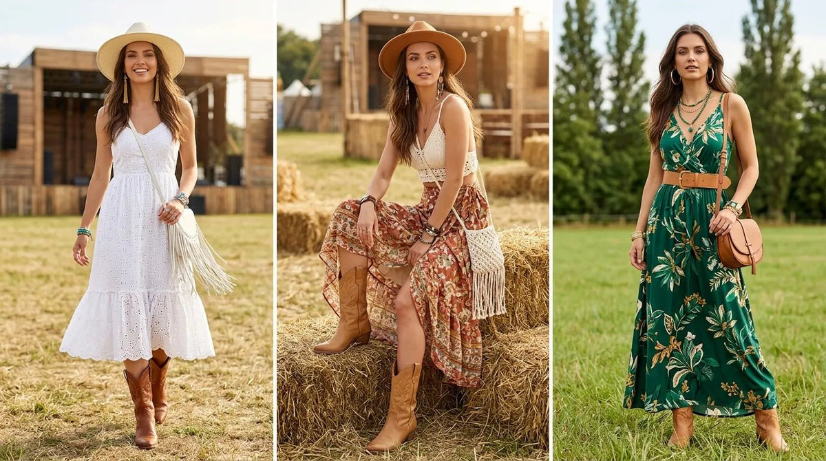 12 Ways I'm Wearing a Dress With Cowboy Boots - Celidior