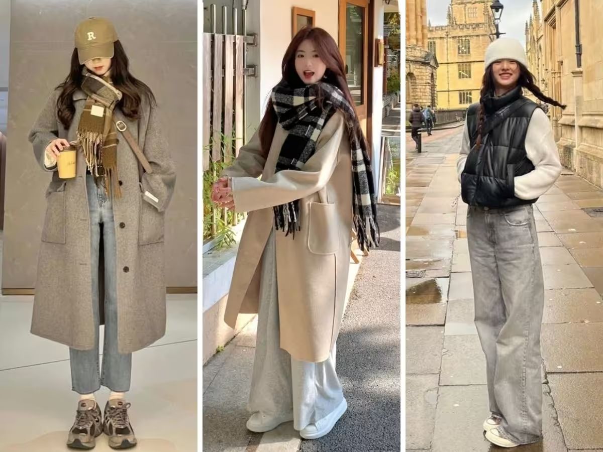 12 ways to coordinate beautiful Korean-style women's winter outfits, hot trend 2025 - Celidior