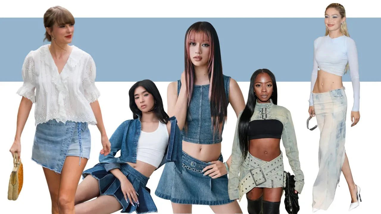 3 beautiful denim dress styles that help you look slimmer in the summer, easily making your legs look longer and your figure more toned. - Celidior